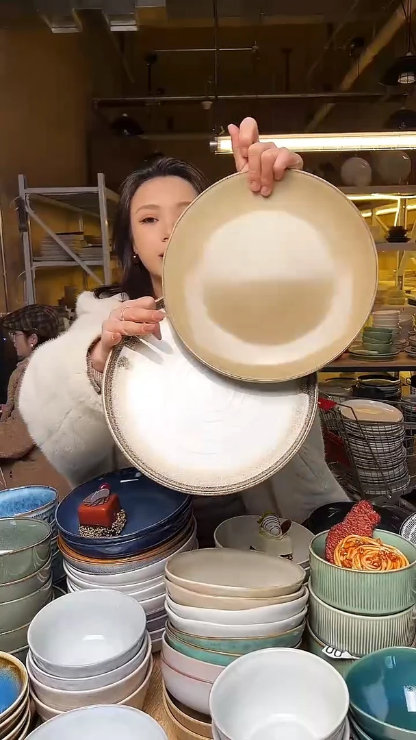 瓷05 外贸尾货窑变釉下彩默认微瑕