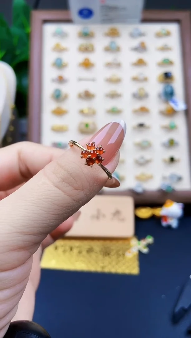 银S925镶嵌戒指翡翠12