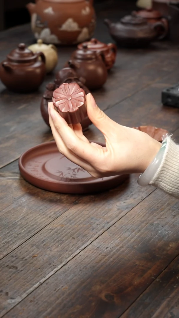 【闪购商品】紫砂茶壶菱花盖置1111