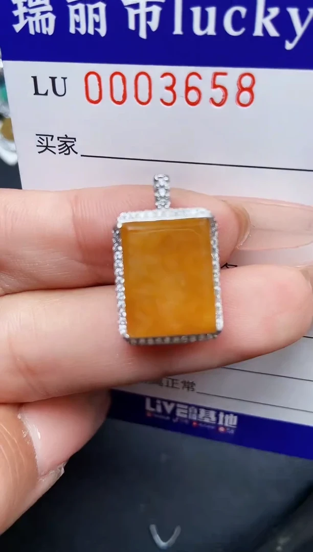 【闪购商品】翡翠颈饰银S925镶嵌3658