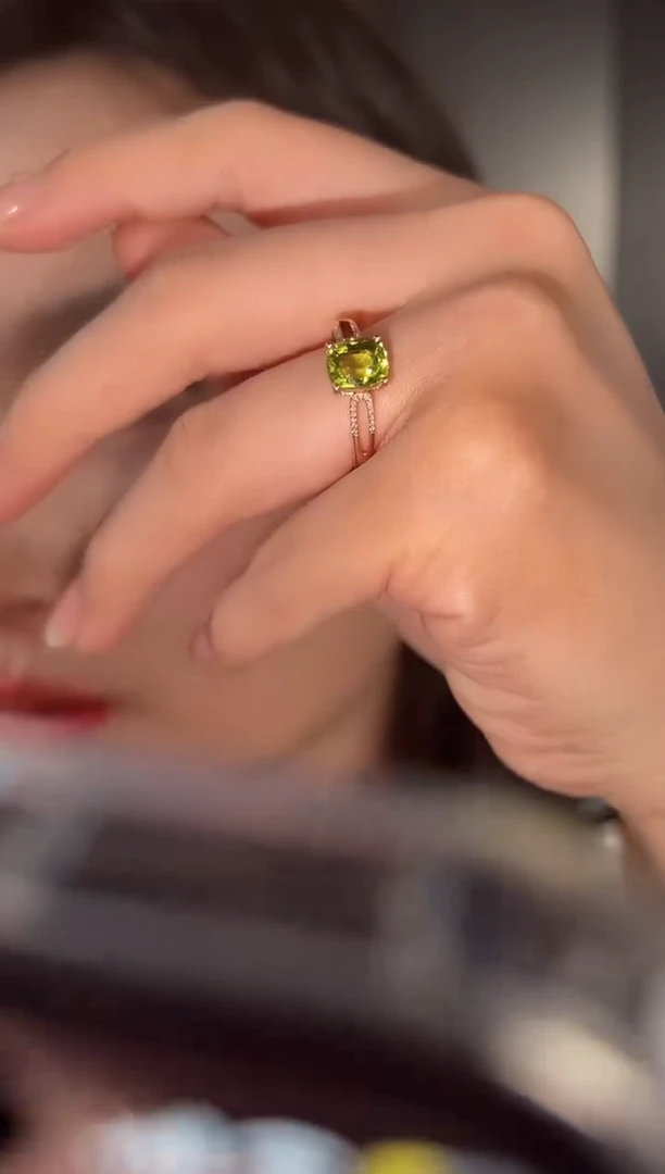 橄榄石戒指18K金镶嵌2 [1.85ct]