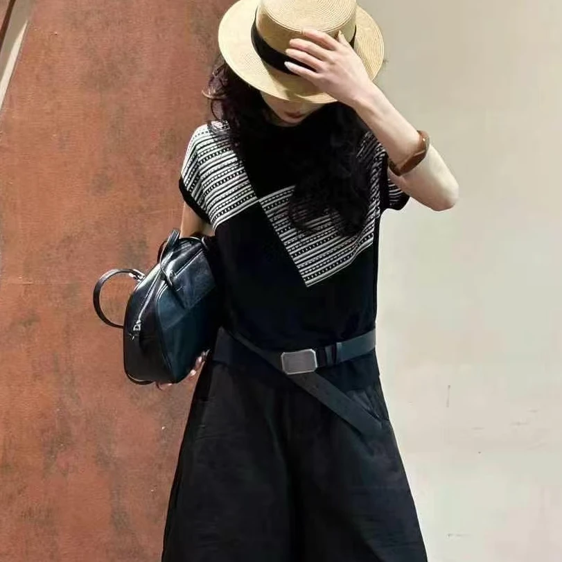 【谢姐专属】时尚百搭2025新款爆款夏款气质休闲针织衫58112