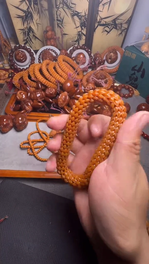 手串橄榄核猴头莲花