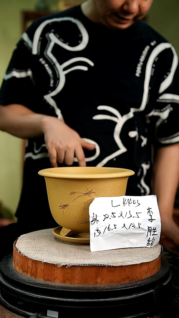 紫砂花盆花卉园艺4403+z