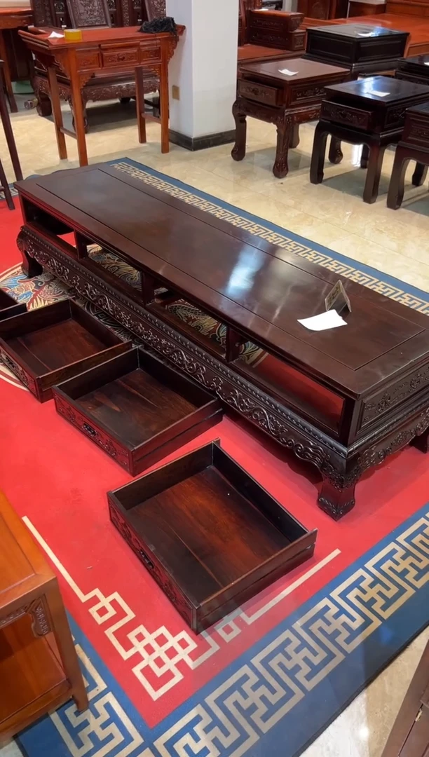 紫檀木类柜类家具福利款东非酸枝电视柜