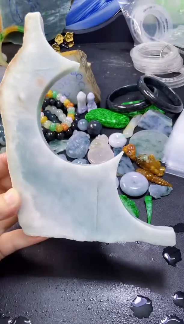 翡翠未镶嵌颈饰069天然翡翠