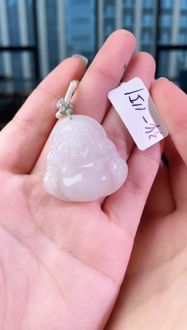 和田玉未镶嵌颈饰佛公 1151