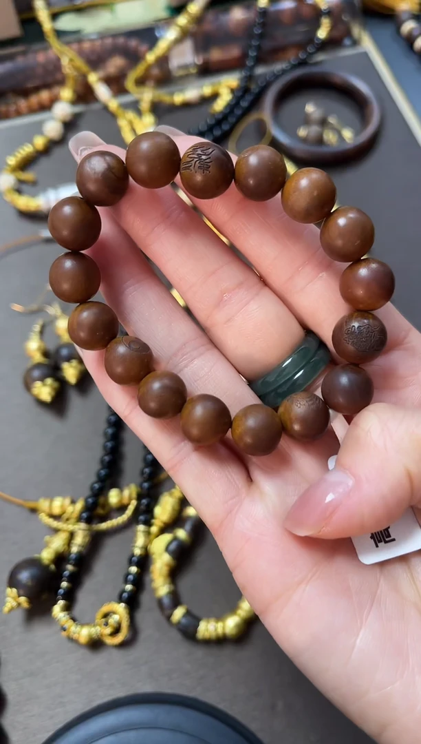 枣木其他百***?，枣木小直径手串