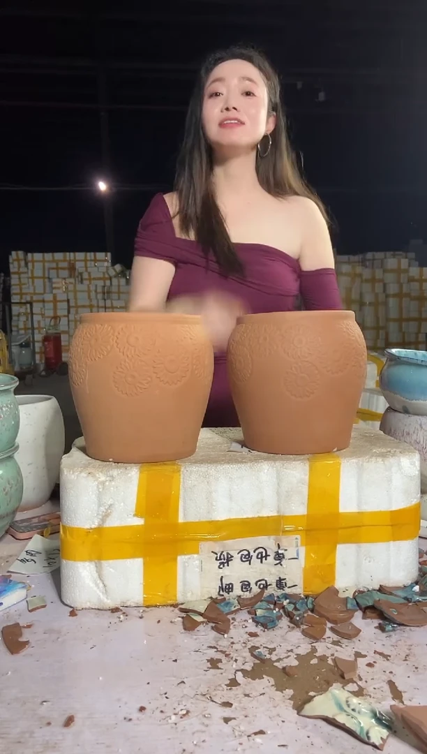 宜兴紫砂粗陶花盆16/20