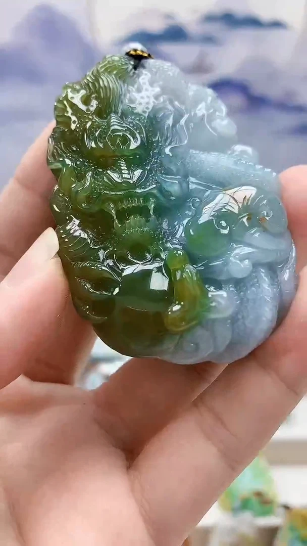 未镶嵌定制翡翠5169bb-毛货挂件16
