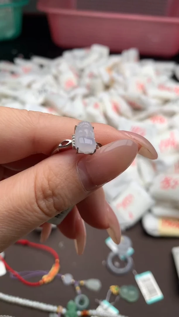 【闪购商品】翡翠戒指银S925镶嵌 一