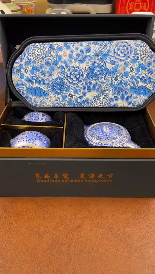 陶陶瓷茶具摆件旅行套组