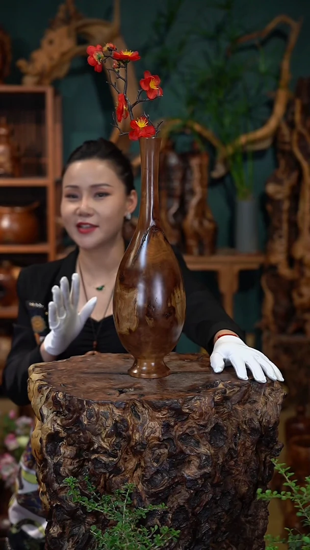 枣木雷击枣木富贵瓶