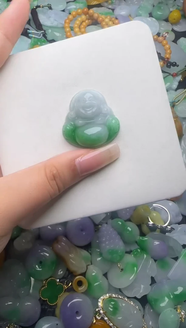 翡翠未镶嵌颈饰天然缅甸翡翠吊坠