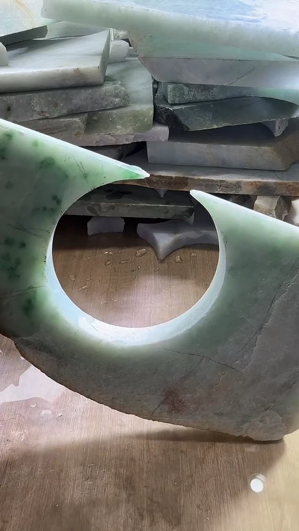 裸石翡翠天然翡翠A货花350