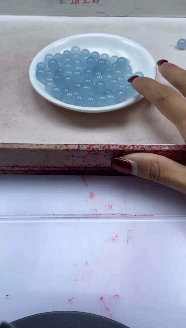 【闪购商品】玛瑙/玉髓颈饰未镶嵌w790冰川蓝玛瑙10mm*20颗