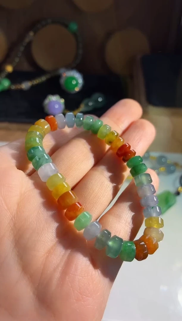 未镶嵌手链翡翠手串