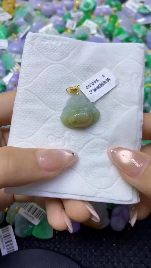颈饰未镶嵌翡翠天然缅甸翡翠A货