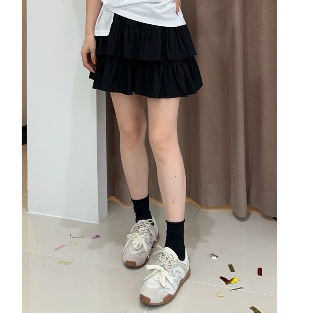 萱萱【蛋糕短裙】夏季新款松紧腰显瘦短裙499950 061101