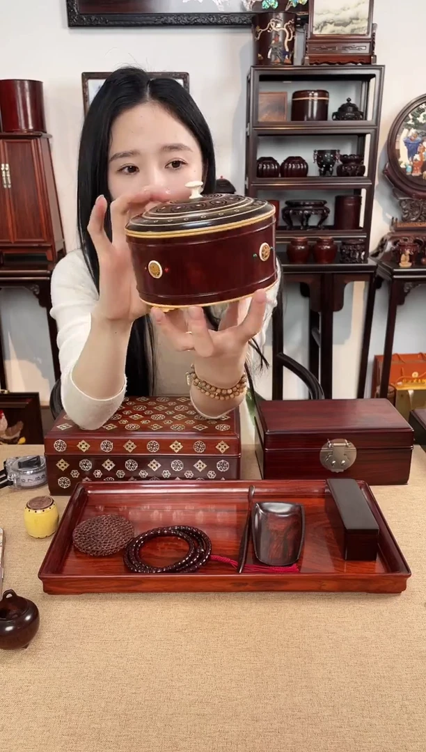 紫檀木类成套家具大香炉