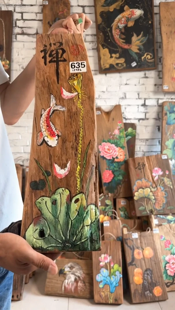 桃核吊坠635号门板画