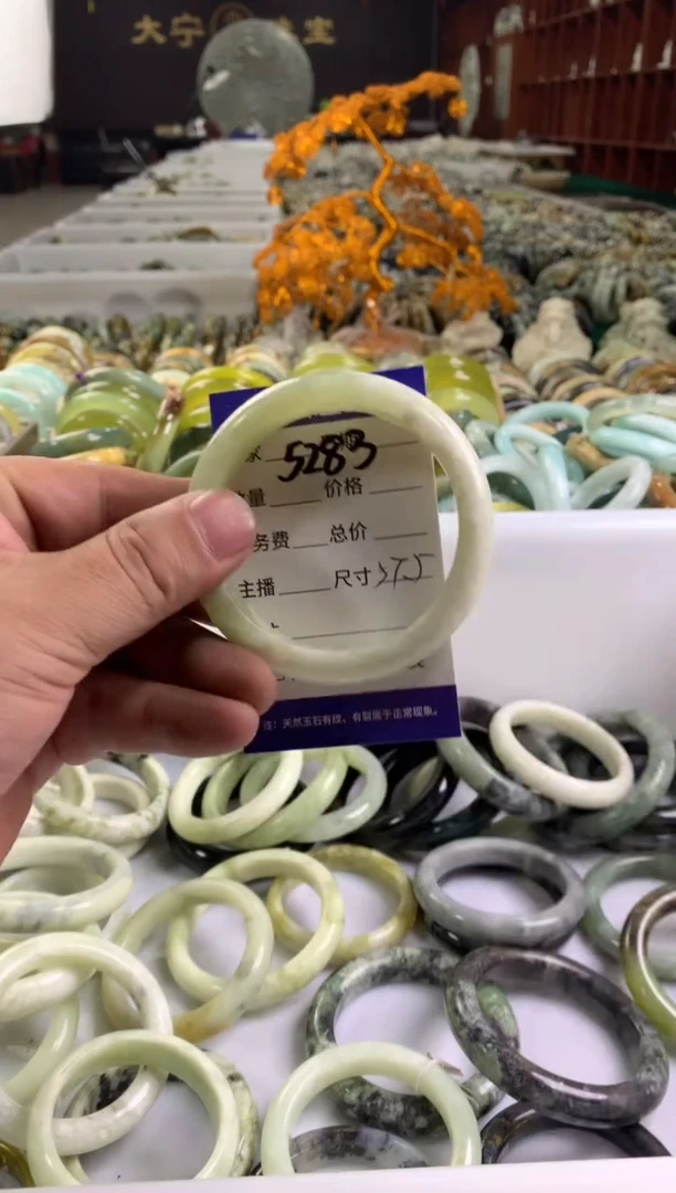 蛇纹石玉未镶嵌手镯5283