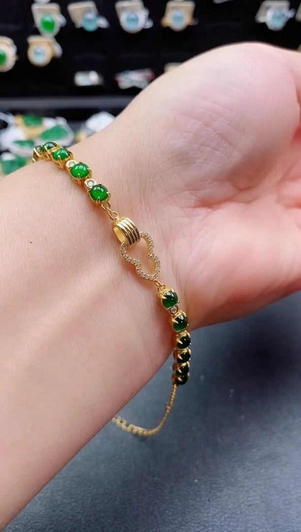 银S925镶嵌戒指翡翠1