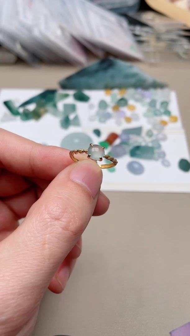 【闪购商品】翡翠戒指银S925镶嵌100000004