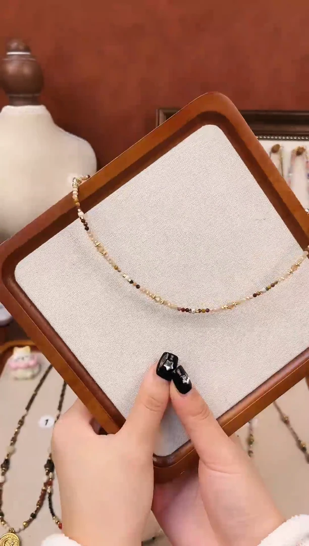 项链钛钢石英质玉1号