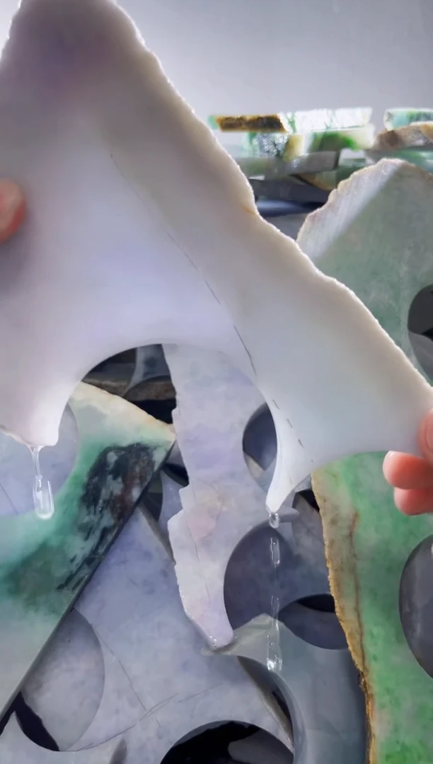 裸石翡翠缅甸翡翠A货文281