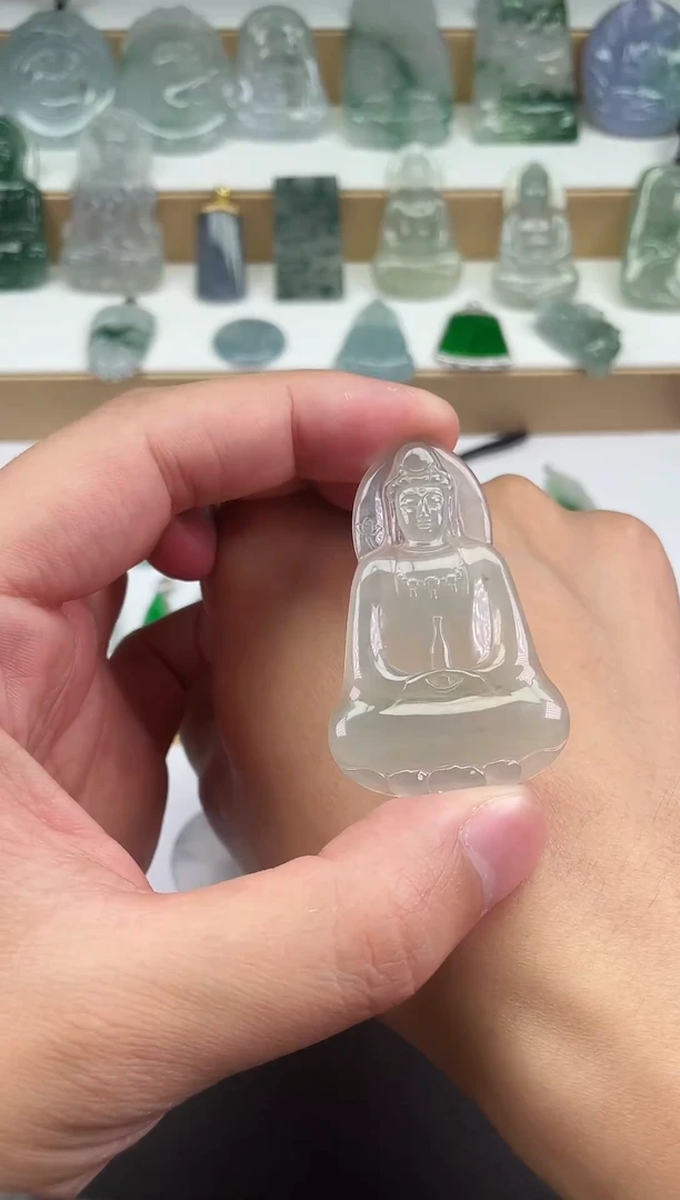 颈饰未镶嵌翡翠天然缅甸翡翠A货