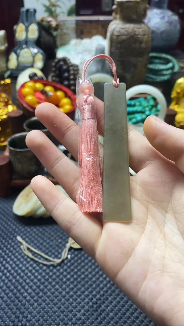 未镶嵌和田玉挂件书签