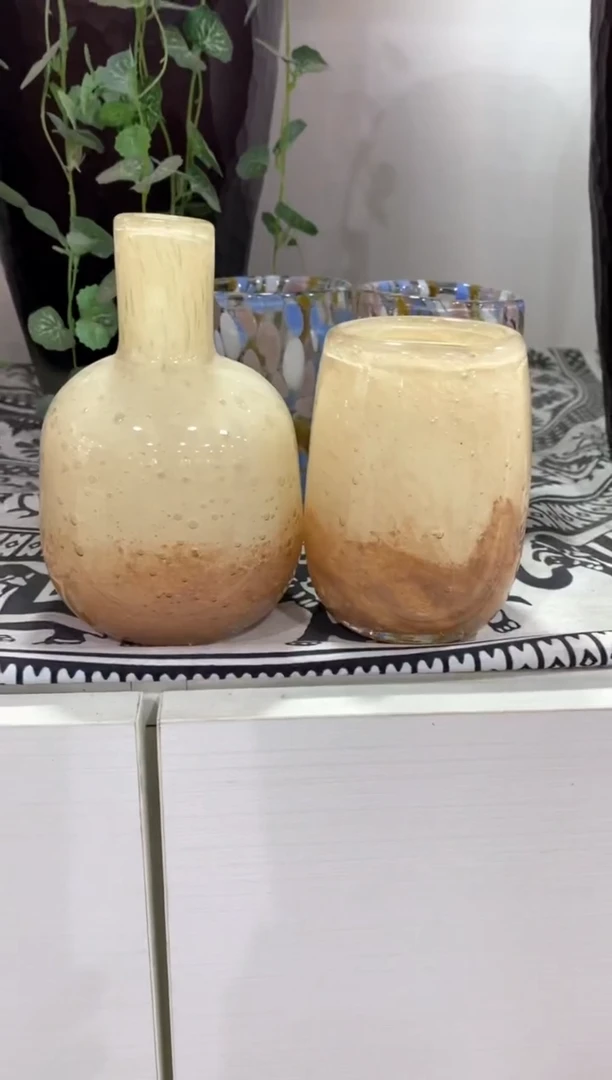 【闪购商品】琉璃慕忆家花瓶一对