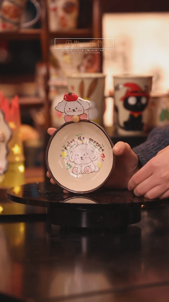 【闪购商品】随机小狗 景德镇可爱设计师款陶瓷