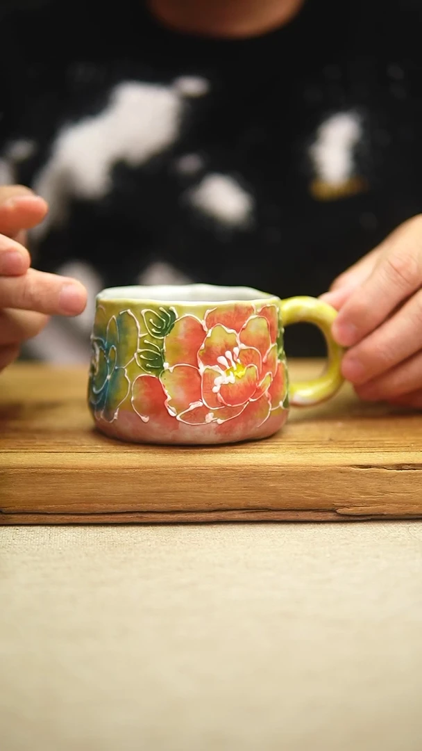 @@陶园瓷舍@@纯手工手绘@高温釉下彩