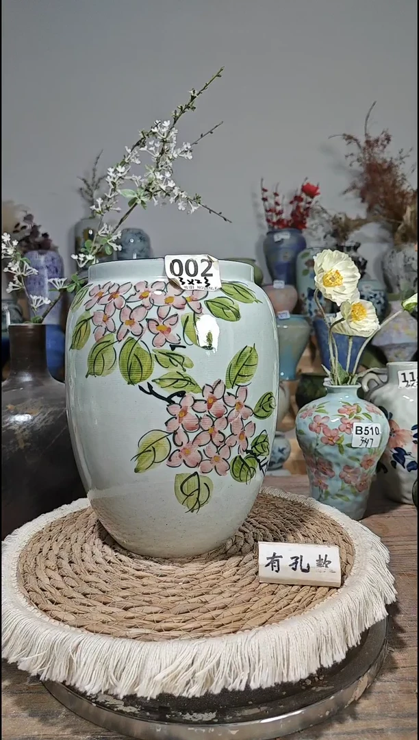 景德镇瓷韵陶瓷花盆  002 默认微瑕手工制品 完美主义者慎拍