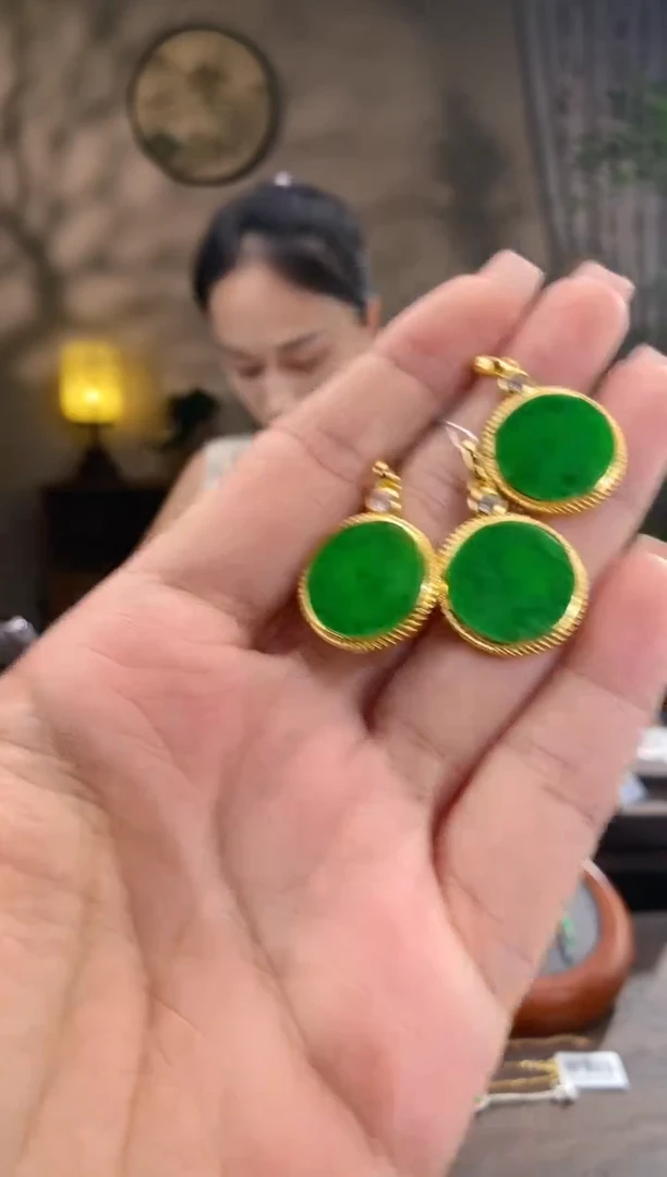 翡翠银S925镶嵌吊坠(不含链)无事牌 多样性发一
