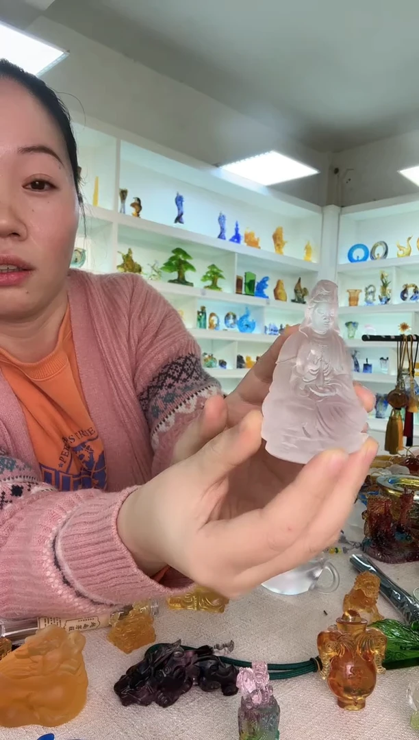 手工艺品琉璃观音