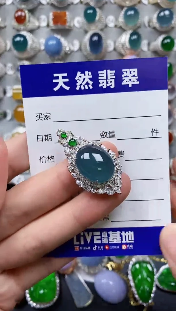 【闪购商品】翡翠颈饰银S925镶嵌0237