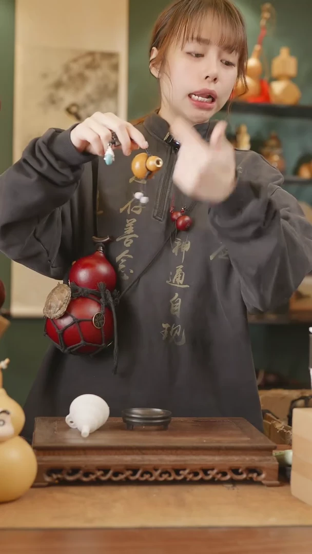 【闪购商品】208号精品天然大漆工艺防渗内胆酒葫芦~