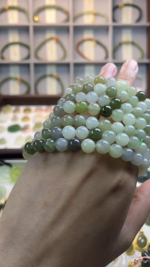 未镶嵌手串和田玉多宝下单随机发