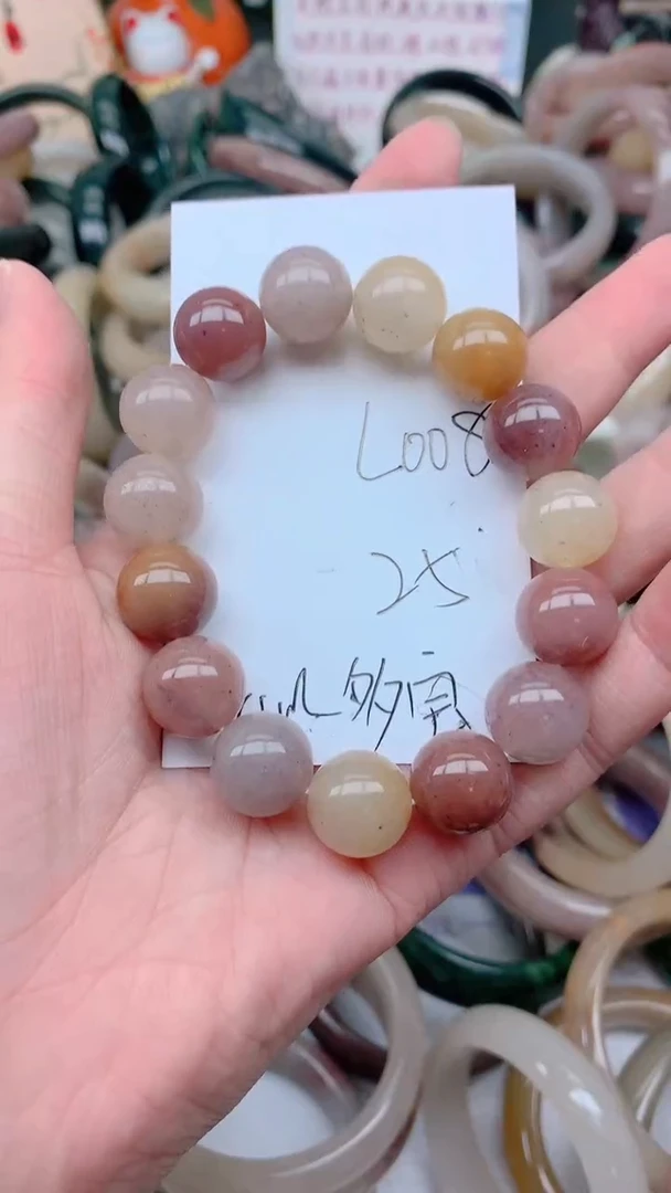 石英质玉手镯未镶嵌L008多宝手串