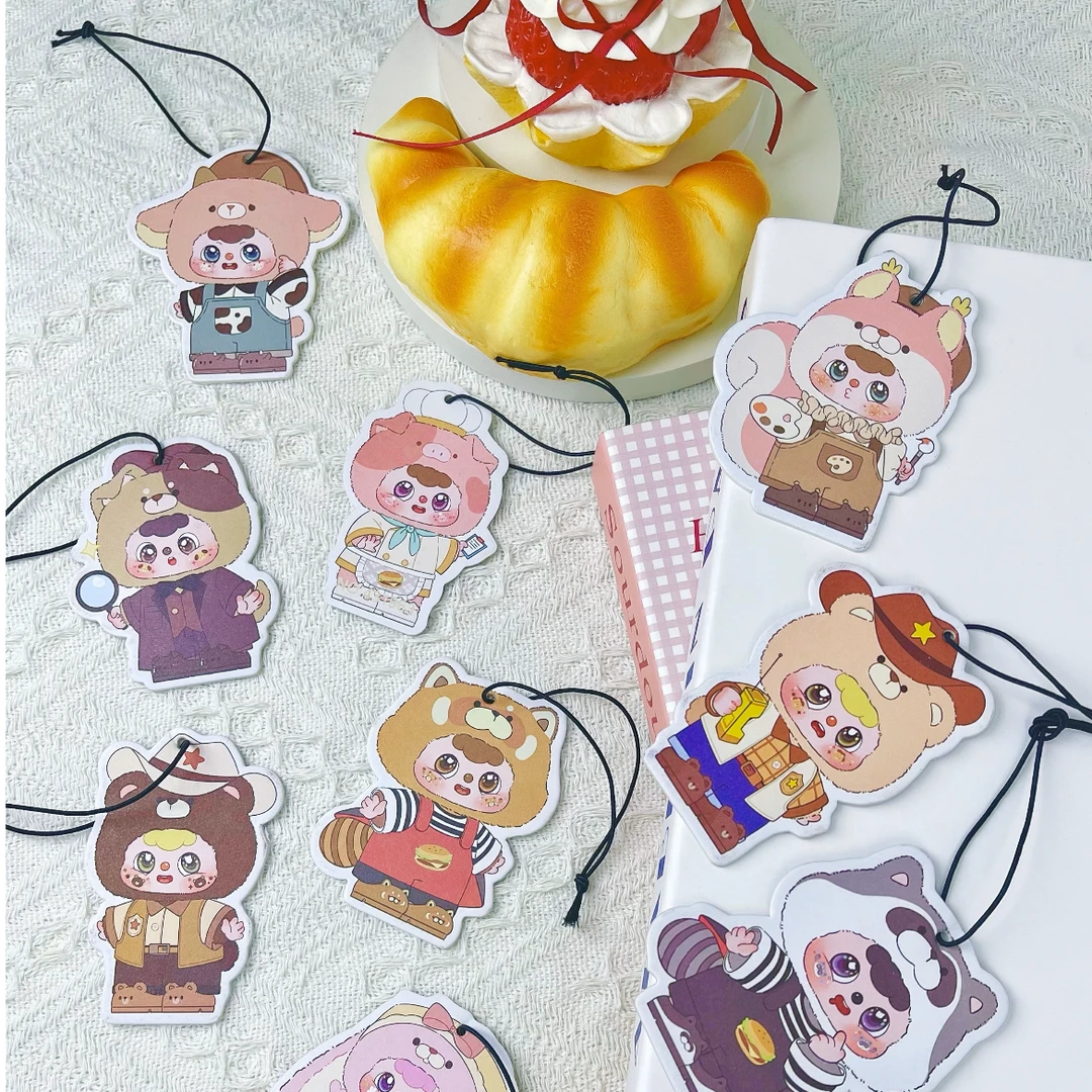 默认代拆/拉布布大天使萌粒香片系列正品盲盒手办