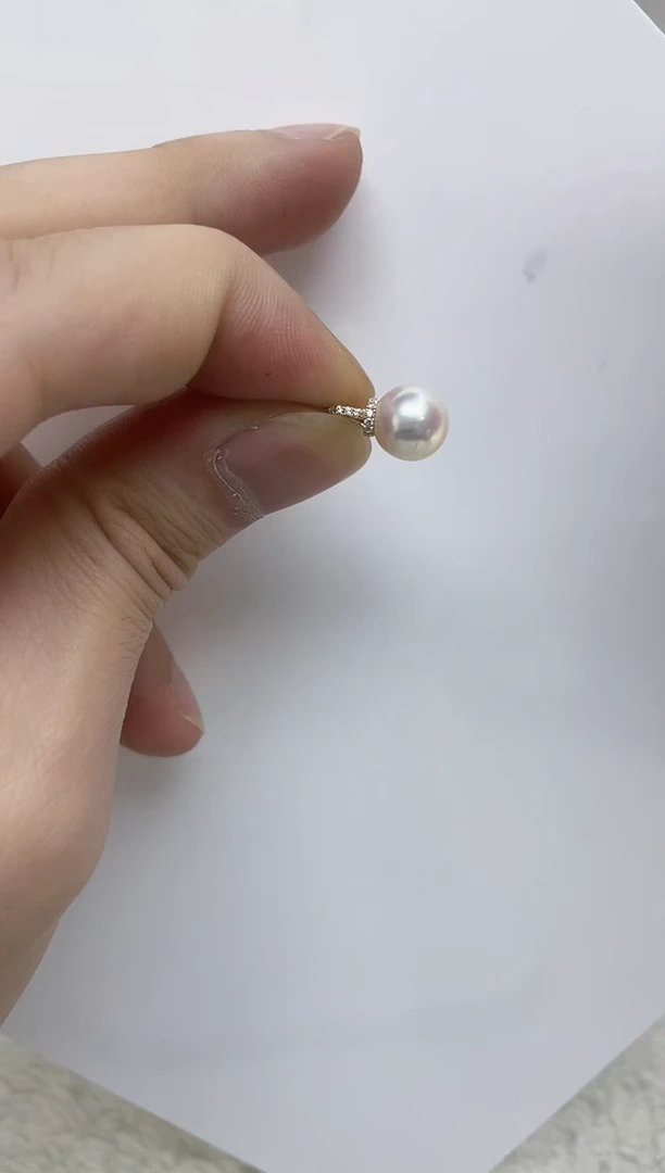 吊坠(赠链)18K金镶嵌海水珍珠