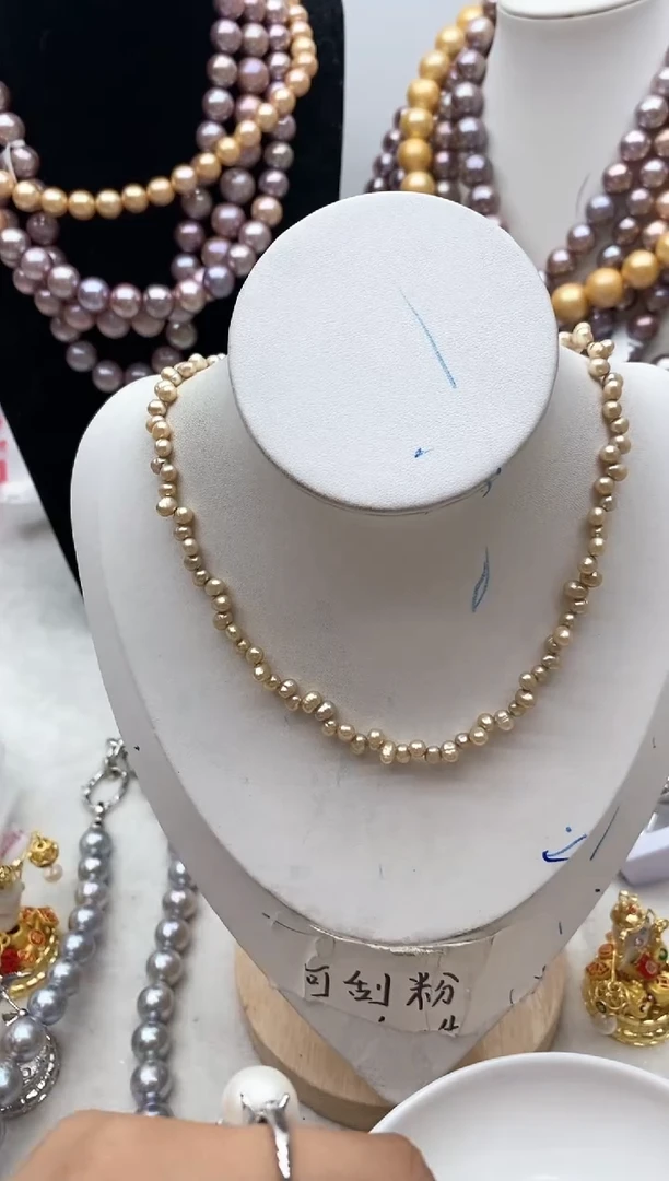 【闪购商品】淡水珍珠颈饰钛钢83