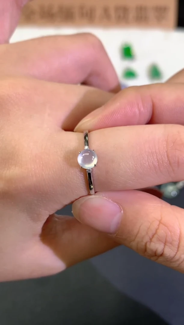 18K金镶嵌翡翠耳饰Q600|1500