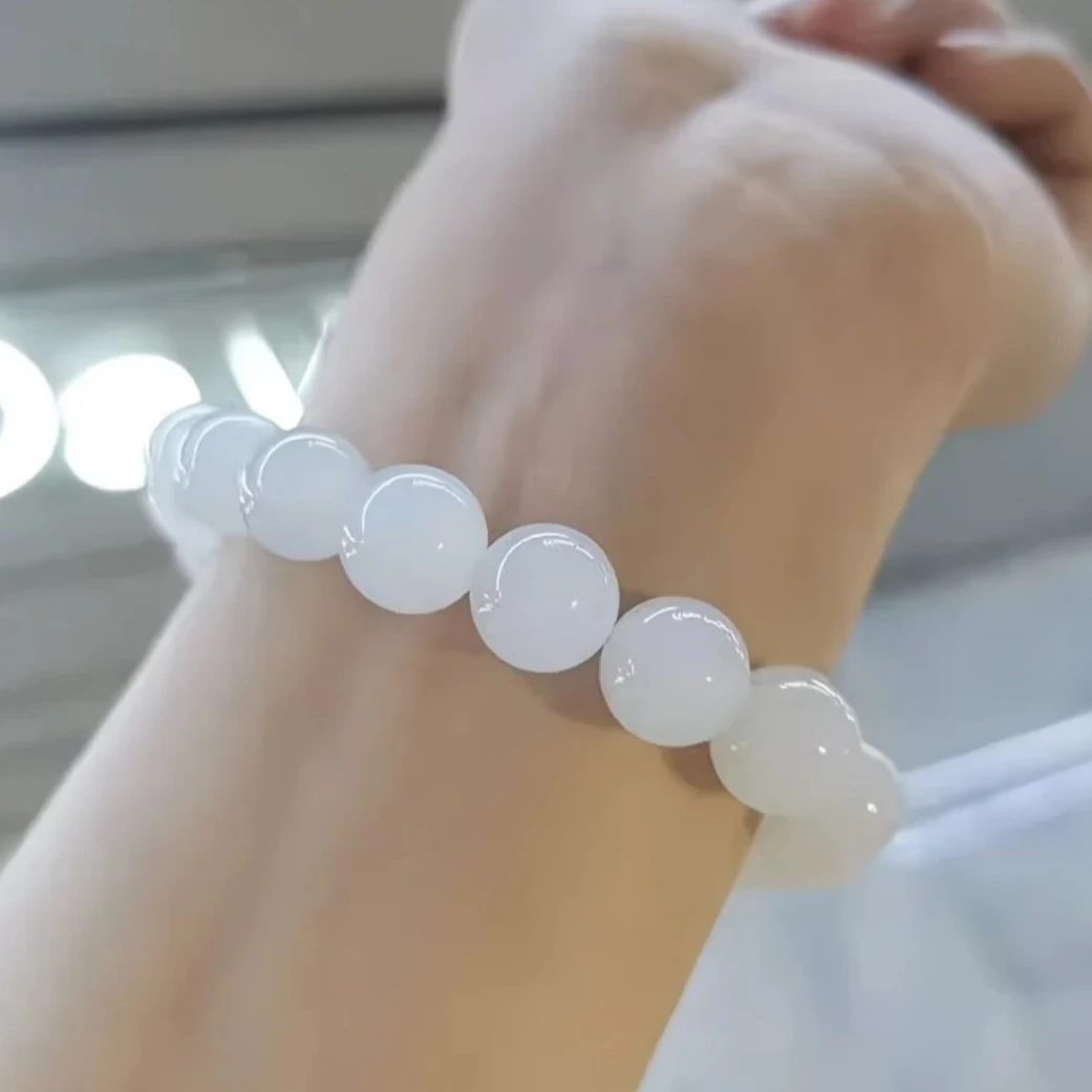 新疆和田玉于田手串卡10mm