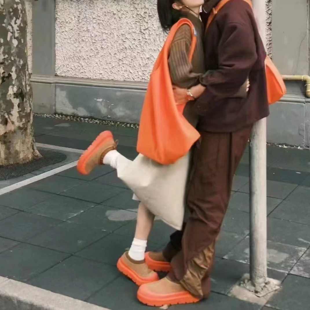 【王一博同款】桑坡皮毛一体雪地靴一博同款塔斯曼增高百搭保暖休闲