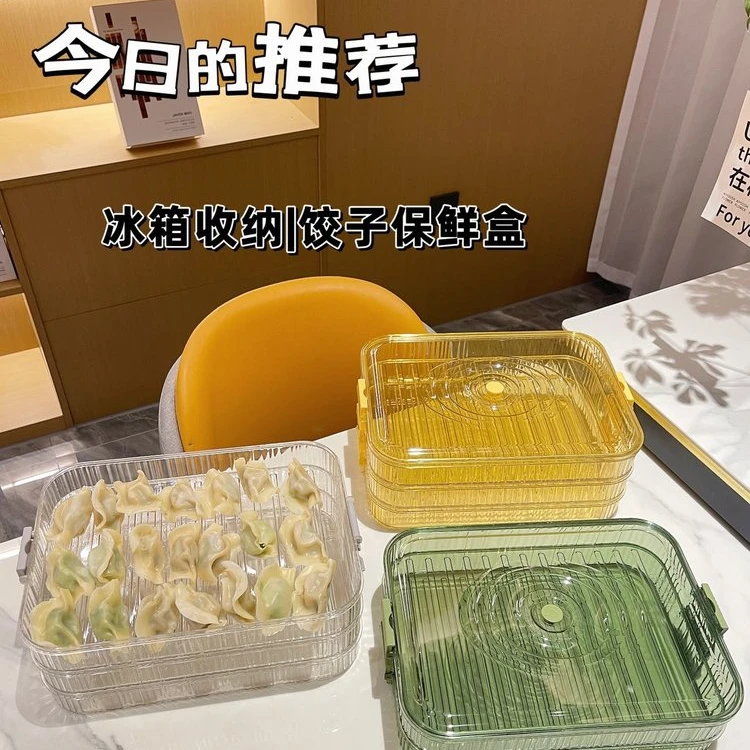 拉萨发货西藏包邮饺子盒封水饺馄饨速冻厨房冰箱收纳盒食品级冷冻