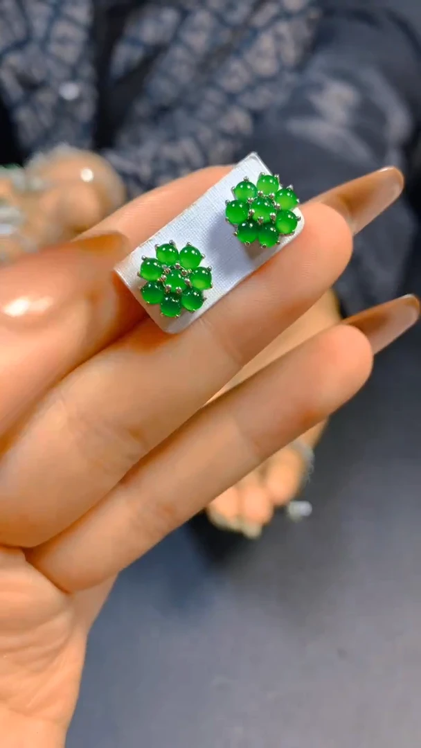 【闪购商品】翡翠耳饰未镶嵌0716187864多样性发一